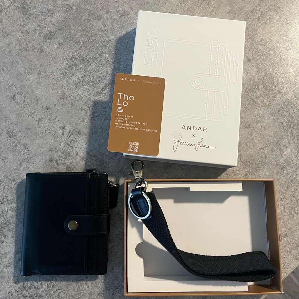 Andar x Lauren Jane The Lo Black Wallet - Picture 2 of 13